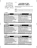 Preview for 12 page of Yamaha SXV60ERL Owner'S Manual