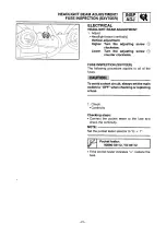 Preview for 27 page of Yamaha SXV70ERG 2001 Service Manual