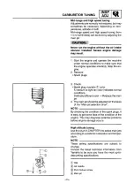 Preview for 31 page of Yamaha SXV70ERG 2001 Service Manual