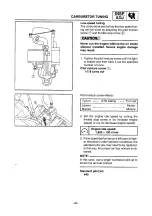 Preview for 34 page of Yamaha SXV70ERG 2001 Service Manual