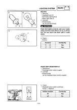 Preview for 126 page of Yamaha SXV70ERG 2001 Service Manual