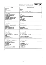 Preview for 135 page of Yamaha SXV70ERG 2001 Service Manual