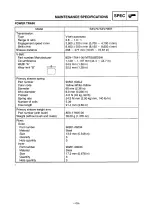 Preview for 139 page of Yamaha SXV70ERG 2001 Service Manual