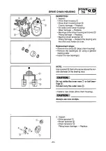 Preview for 69 page of Yamaha SXV70G 2001 Service Manual