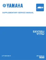 Yamaha SXV70SJ Supplementary Service Manual preview