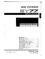 Yamaha SY-77 Service Manual preview