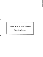 Предварительный просмотр 3 страницы Yamaha SY55 Operating Manual