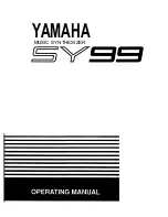 Yamaha SY99 Owner'S Manual preview