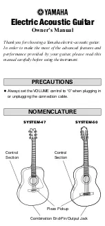 Yamaha SYSTEM-47 User Manual preview