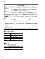 Preview for 2 page of Yamaha SYSTEM45 Service Manual