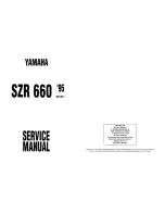 Yamaha SZR 660 1995 Service Manual preview