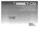 Yamaha T-09 Owner'S Manual preview