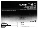 Preview for 1 page of Yamaha T-60 Owner'S Manual