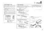 Предварительный просмотр 9 страницы Yamaha T-700 Owner'S Manual