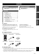 Предварительный просмотр 3 страницы Yamaha T-D500 Owner'S Manual