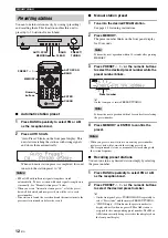 Предварительный просмотр 14 страницы Yamaha T-D500 Owner'S Manual