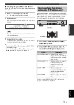 Предварительный просмотр 15 страницы Yamaha T-D500 Owner'S Manual