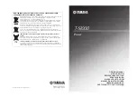 Yamaha T-S1000 Owner'S Manual preview