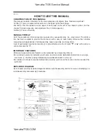 Предварительный просмотр 5 страницы Yamaha T135S Service Manual