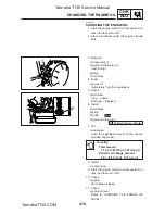 Предварительный просмотр 72 страницы Yamaha T135S Service Manual