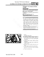 Предварительный просмотр 85 страницы Yamaha T135S Service Manual