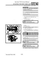 Предварительный просмотр 87 страницы Yamaha T135S Service Manual