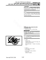 Предварительный просмотр 89 страницы Yamaha T135S Service Manual