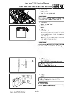 Предварительный просмотр 97 страницы Yamaha T135S Service Manual