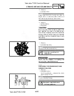 Предварительный просмотр 181 страницы Yamaha T135S Service Manual