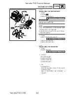 Предварительный просмотр 209 страницы Yamaha T135S Service Manual