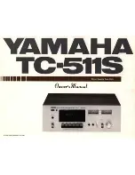 Yamaha TC-511S Owner'S Manual preview