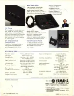 Preview for 4 page of Yamaha TC800GL Owner'S Manual