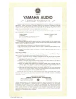 Preview for 30 page of Yamaha TC800GL Owner'S Manual