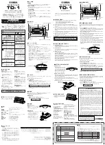 Preview for 1 page of Yamaha TD-1 Owner'S Manual