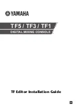 Preview for 1 page of Yamaha TF1 Installation Manual