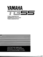 Предварительный просмотр 1 страницы Yamaha TG55 (German) Bedienungsanleitung