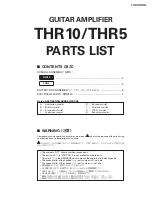 Предварительный просмотр 41 страницы Yamaha THR10 Service Manual