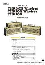 Yamaha THR30II Wireless Reference Manual preview