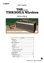 Yamaha THR30IIA Wireless Reference Manual предпросмотр