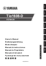 Preview for 1 page of Yamaha Tio1608-D Owner'S Manual