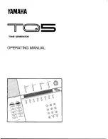 Yamaha TQ5 Operating Manual предпросмотр