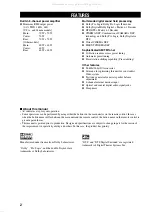 Preview for 4 page of Yamaha TR-5630RDS Owner'S Manual