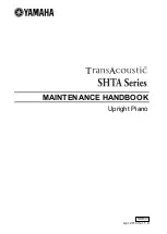 Yamaha TransAcoustic SHTA Series Maintenance Handbook предпросмотр