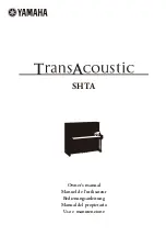 Yamaha TransAcoustic SHTA Owner'S Manual предпросмотр