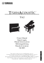 Yamaha TransAcoustic TA2 Owner'S Manual предпросмотр