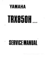 Yamaha TRX850H Service Manual preview