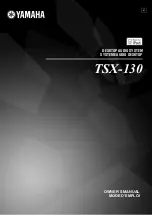 Yamaha TSX 130 - CD / MP3 Clock Radio Owner'S Manual preview