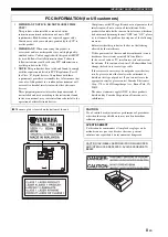 Preview for 3 page of Yamaha TSX-130WH - Desktop Audio System Owner'S Manual