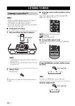 Preview for 14 page of Yamaha TSX-130WH - Desktop Audio System Owner'S Manual