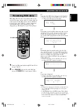 Preview for 21 page of Yamaha TSX-15 Owner'S Manual